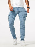 Cargo Denim Multi-Pocket Jeans