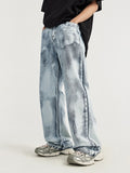 Loose-Fitting Gradient Swoosh Jeans