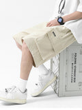 Casual Multi-Pocket Drawstring Cargo Shorts