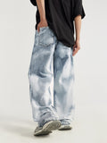 Loose-Fitting Gradient Swoosh Jeans