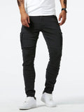 Cargo Denim Multi-Pocket Jeans