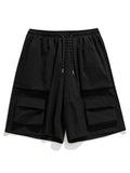 Outdoor Solid Color Pocket Cargo Shorts