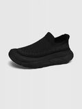 Elastic Mesh Thick-Soled Slip-On Casual Shoes