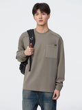 Minimalist Loose Fit Patch Pocket Hoodie