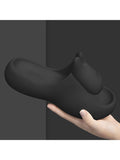 Women Soft Thickened-Sole Household Non-Slip Solid Color Rabbit Women Slippers