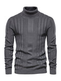 Men's Turtleneck Casual Solid Colour Sweater