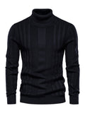 Men's Turtleneck Casual Solid Colour Sweater