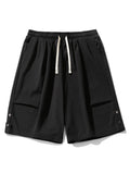 Casual Multi-Pocket Drawstring Cargo Shorts