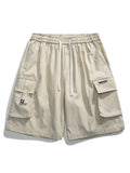 Casual Multi-Pocket Drawstring Cargo Shorts