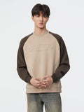 Men'S Colourblock Letter Hoodie