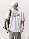 Loose Lettern Print Men'S T-Shirts