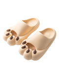 Women'S Summer Bear Claw Toe Slides - Comfy And Playful Footwear